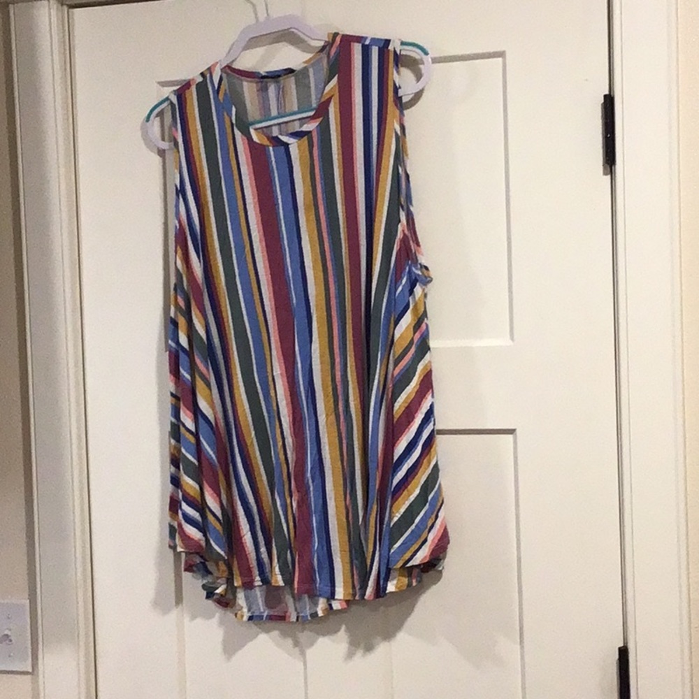 Super soft light weight striped tank top from Lane Bryant!